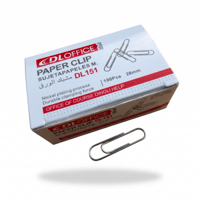 Agrafe pentru hartie metalice 28 mm cutie 100 bucati birou DL Office